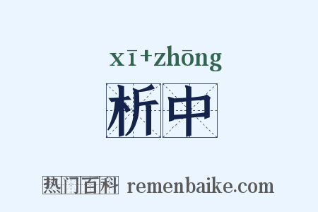 析中是什么意思的图片